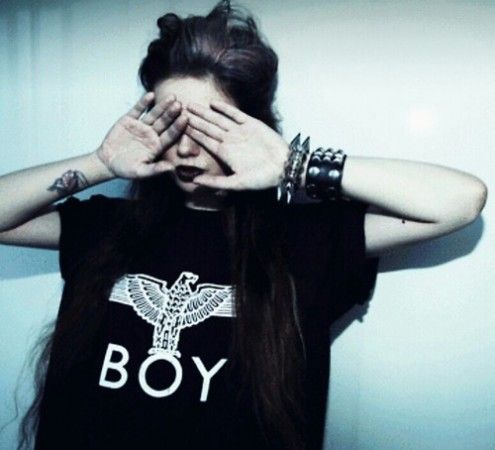 art creative fashion girl swag long hairs cap swag girls dp