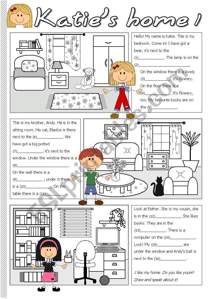 Students read the text and fill the gaps with the name of the