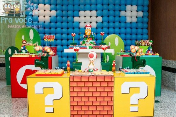 Supermario O El Estallido De Color Decoracion De Mario Bros Fiesta De Mario Bros Cumpleaños De Mario Bros