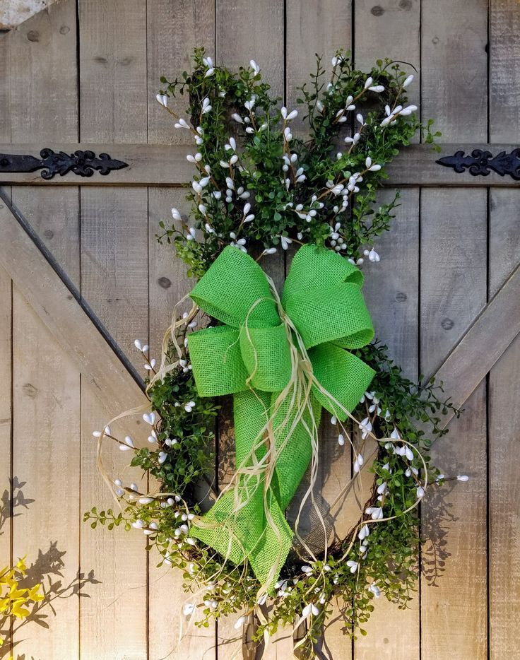 Easter Bunny Wreath Spring Front Door Easter Bunny Wreath Spring Front Door Decorations
