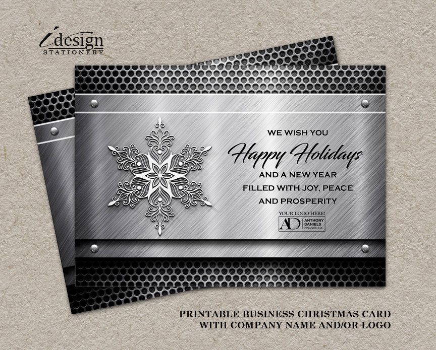 business christmas card template