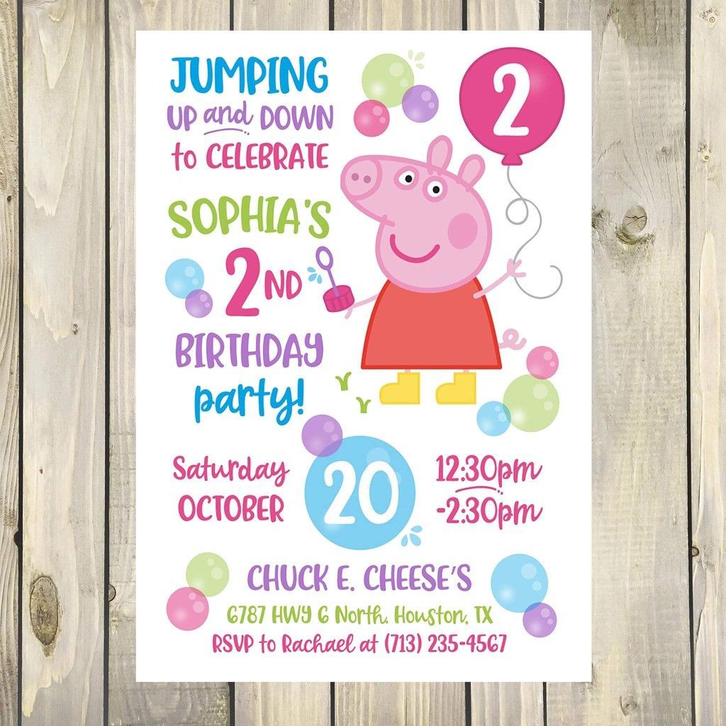 Peppa Pig Birthday Invitation Peppapig Peppa Pig Birthday Invitations Party Digital Printable Peppa Pig Birthday Invitation Peppapig Peppa Pig Birthday Invitations Party Digital Printable