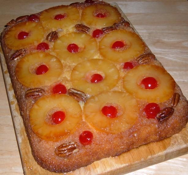 Nickey's Pineapple Upside Down Cake Recipe - Food Nickey's Pineapple Upside Down Cake Recipe - Food