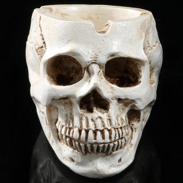 Office Decoration Skeleton Human Head Skull Halloween Statue Resin Model Home