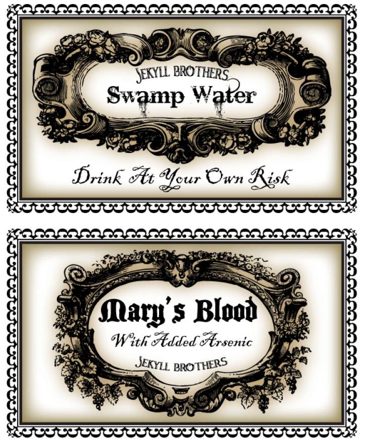 free printable labels halloween
