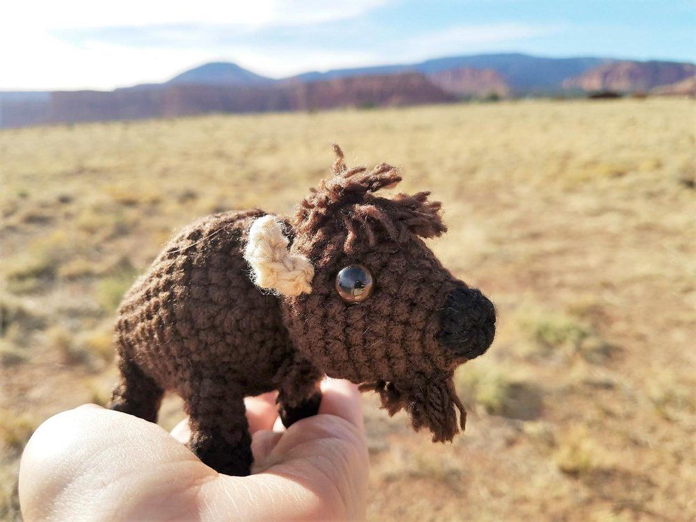 Buford the Bison Crochet pattern by Rachel Baumann in 2021 | Crochet