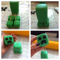 creeper mindcraft cake topper - Google Search Minecraft Torte, Lego Torte, Minecraft Cake Toppers, Minecraft Birthday Cake, Creeper Minecraft, Minecraft Crafts, Minecraft Skins, Wilton Butter Cake Recipe, Cakes For Boys