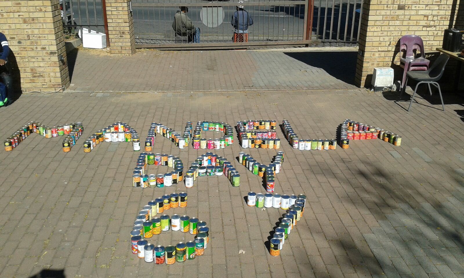 Public Relations final year students at Boston Media House Sandton #UCan2 campaign. We are encouraging students to donate at leasts two cans of food for Nokuthula Centre and Special school. Picture: Pretty Rametsi Sandton, July 18th, International Day, Nelson Mandela, Student Encouragement, Public Relations, Donate, Boston, Centre