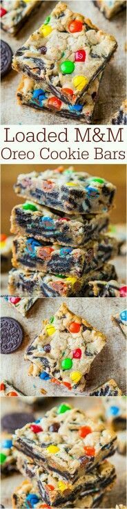 Geladene M & M Oreo Keksriegel - food - #amp #Food #Geladene #Keksriegel #Oreo #enklaefterrätter
