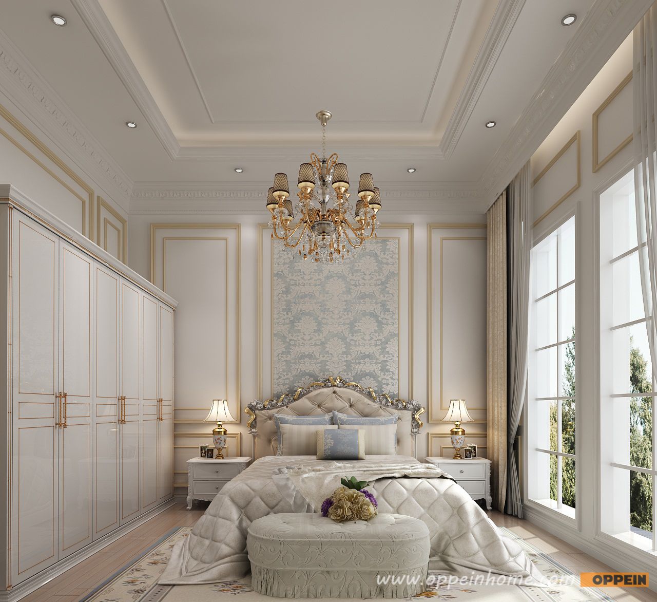 Golden In The White Bedroom 1 2nd Floor Neoclical Home Design Golden In The White Bedroom 1 2nd Floor