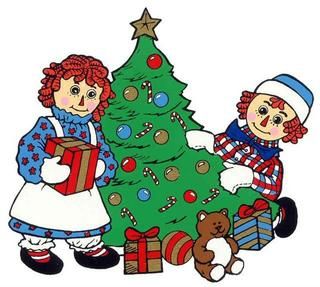 Raggedy AnnAndy Papier-M\u00e2ch\u00e9 Ornaments