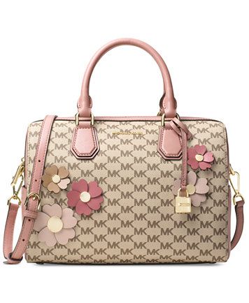 Michael Kors Flora Liqué Mercer Medium Duffel Macys Michael Kors Flora Liqué Mercer Medium Duffel Macys