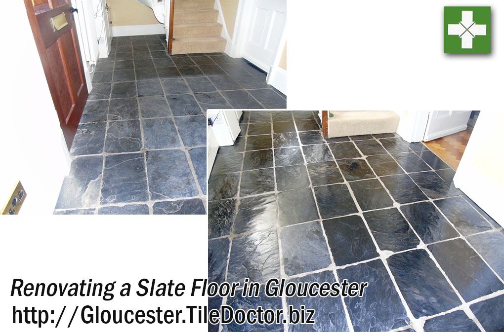 This Slate Tiled Floor In The Hallway Of A Property Gloucester This Slate Tiled Floor In The Hallway Of A Property Gloucester Had Been Laid 28