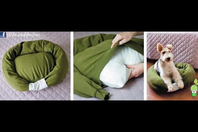 Make Dog Bed From Sweatshirt A Make Dog Bed From Sweatshirt A