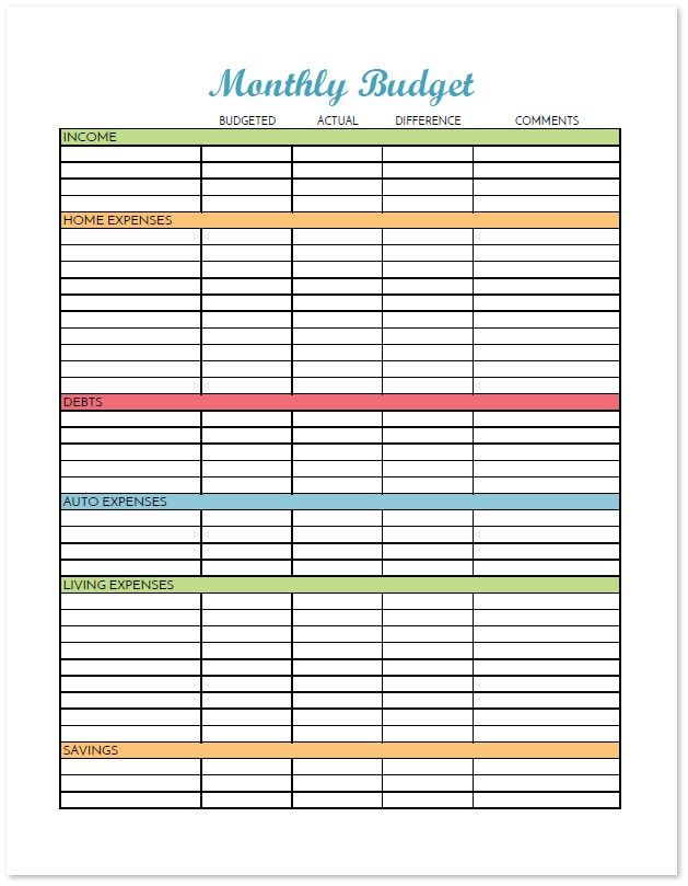 Track your budget with this monthly budget template This printable - expenses tracking spreadsheet Track your budget with this monthly budget template This printable - expenses tracking spreadsheet