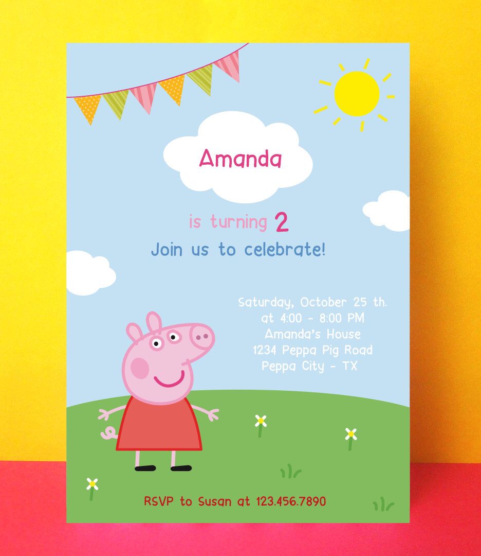 Peppa Pig Invitation Peppa Pig Birthday Peppa Pig Party Diy Printable Instant Down Peppa Pig Invitations Pig Invitation Peppa Pig Birthday Invitations Peppa Pig Invitation Peppa Pig Birthday Peppa Pig Party Diy Printable Instant Down Peppa Pig Invitations Pig Invitation Peppa Pig Birthday Invitations