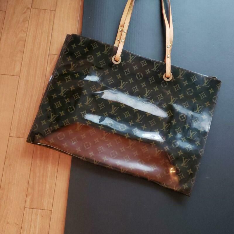 Louis Vuitton Clear Monogram Vinyl Leather Tortoise Handle Ambre Pm Bag Ebay Louis Vuitton Bag Bags Louis Vuitton Handbags