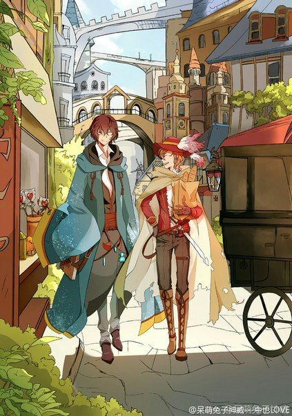 wow this is pretty dazai and chuuya in middle age au bungou