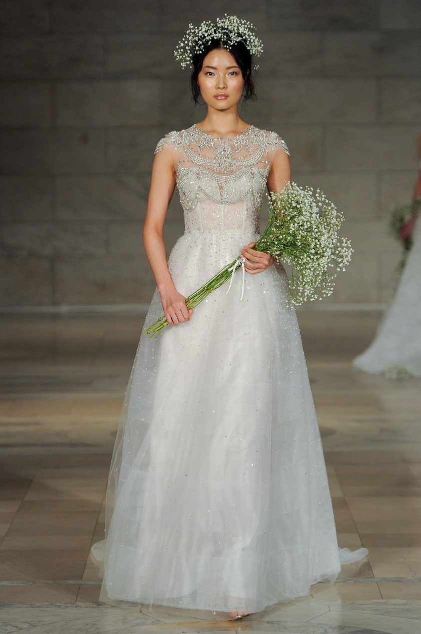 Reem Acra Bridal Fall 2018 Fashion Show Reem Acra Wedding Dress