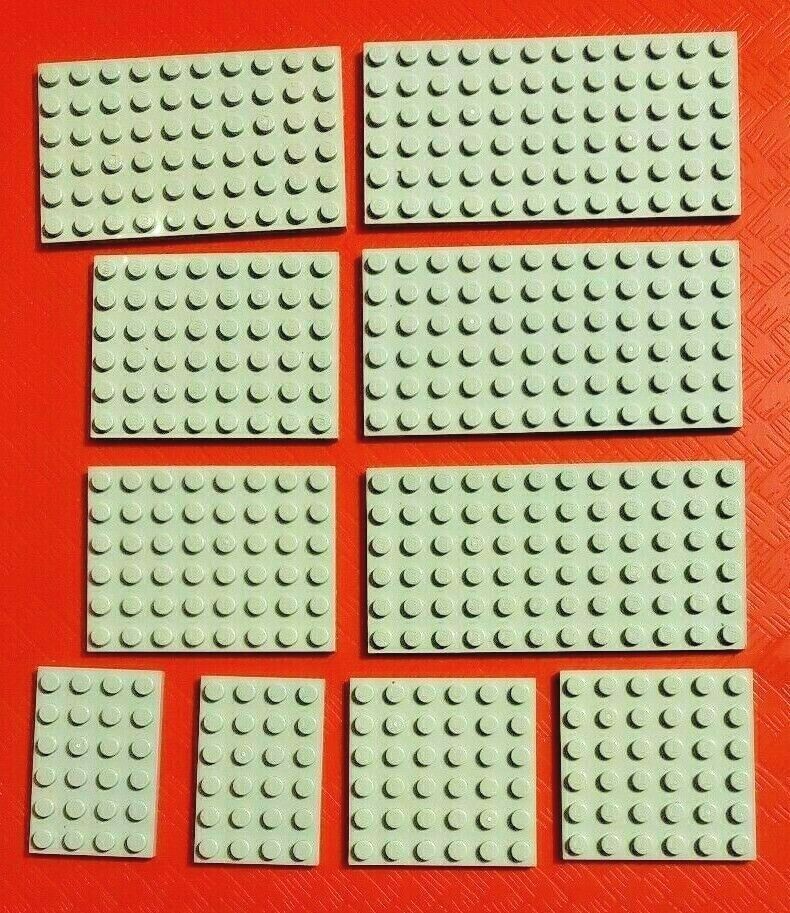 LEGO PART 3028 Plate 6 x 12 green//grey x 1