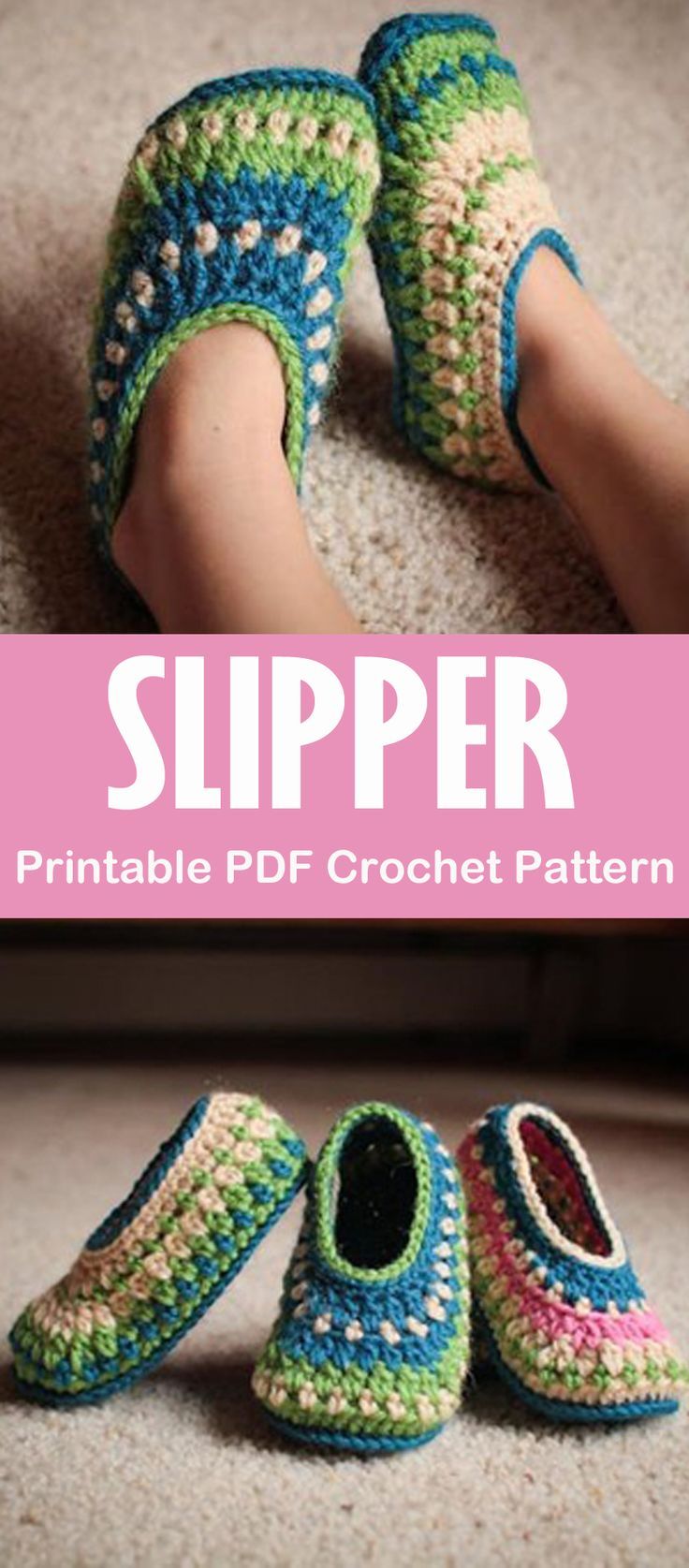 Make A Pair Of Cozy Slippers Easy Crochet Slippers Crochet Slippers Crochet Slippers Free Pattern