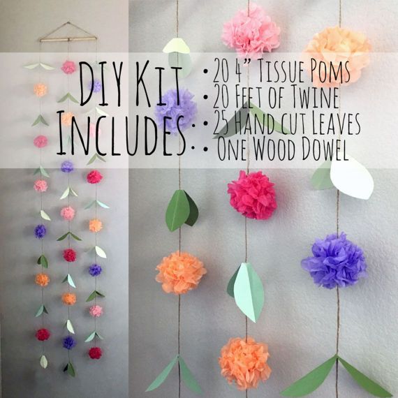 Diy Tissue Paper Flower Garland Paper Flower Garlands Paper
