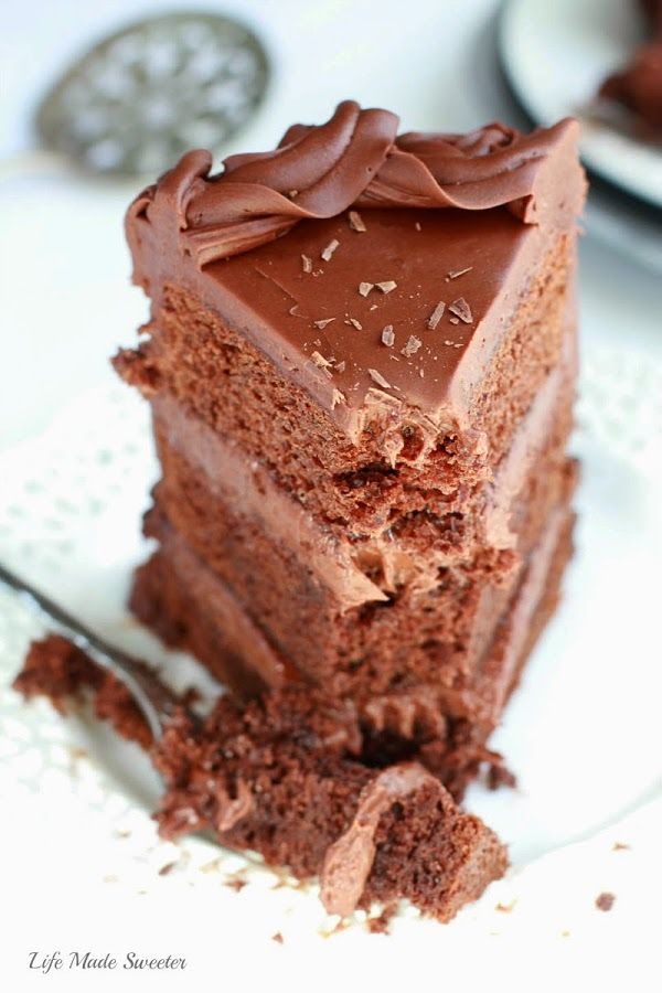 ultimate triple chocolate layer