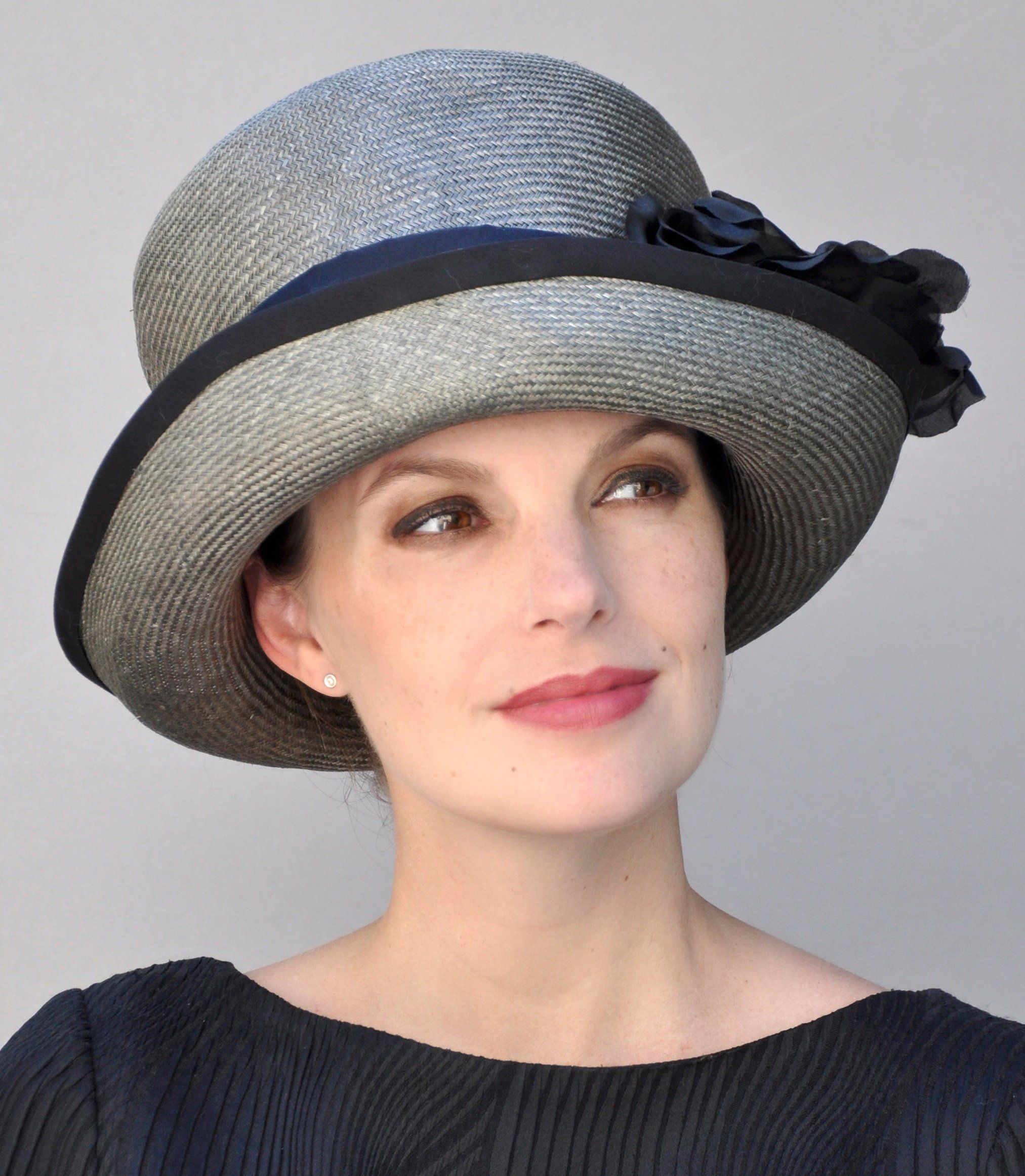 Wedding Hat, Derby Hat, Church Hat, Formal Hat, Derby Hat, Dressy Hat, Occasion Hat, Gray Hat Vintage Hats 1920s, Mad Hatter Top Hat, Dressy Hats, Unusual Hats, Special Occasion Hats, Ivory Hat, Royal Ascot Hats, Steampunk Hat, Elegant Hats