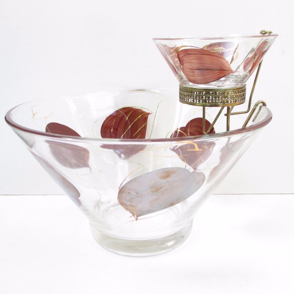 Leaves Palais Glassware Clear Sugar and Creamer Set