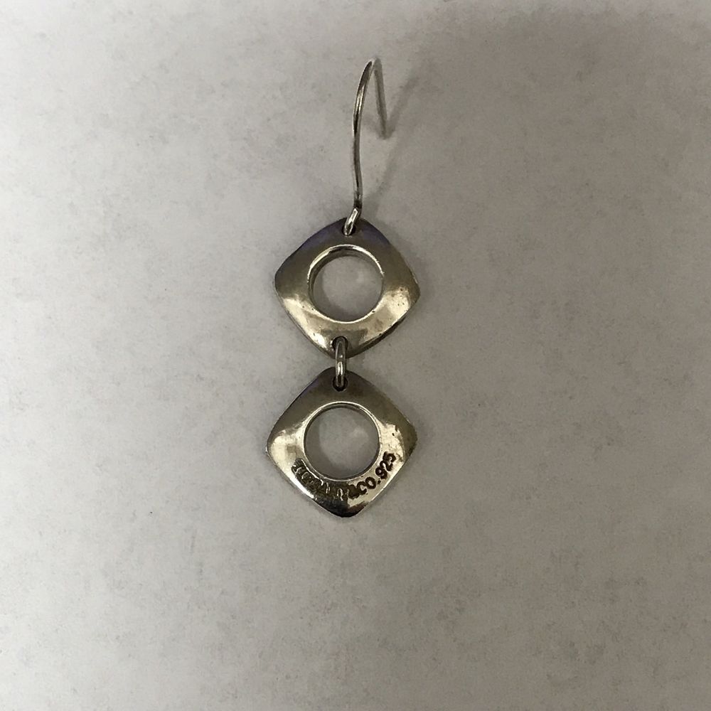 Authentic Tiffany Co 925 Sterling Silver Dangle Single Replacement Authentic Tiffany Co 925 Sterling Silver Dangle Single Replacement Earring Jewelry Watches Fine Earrings Ebay