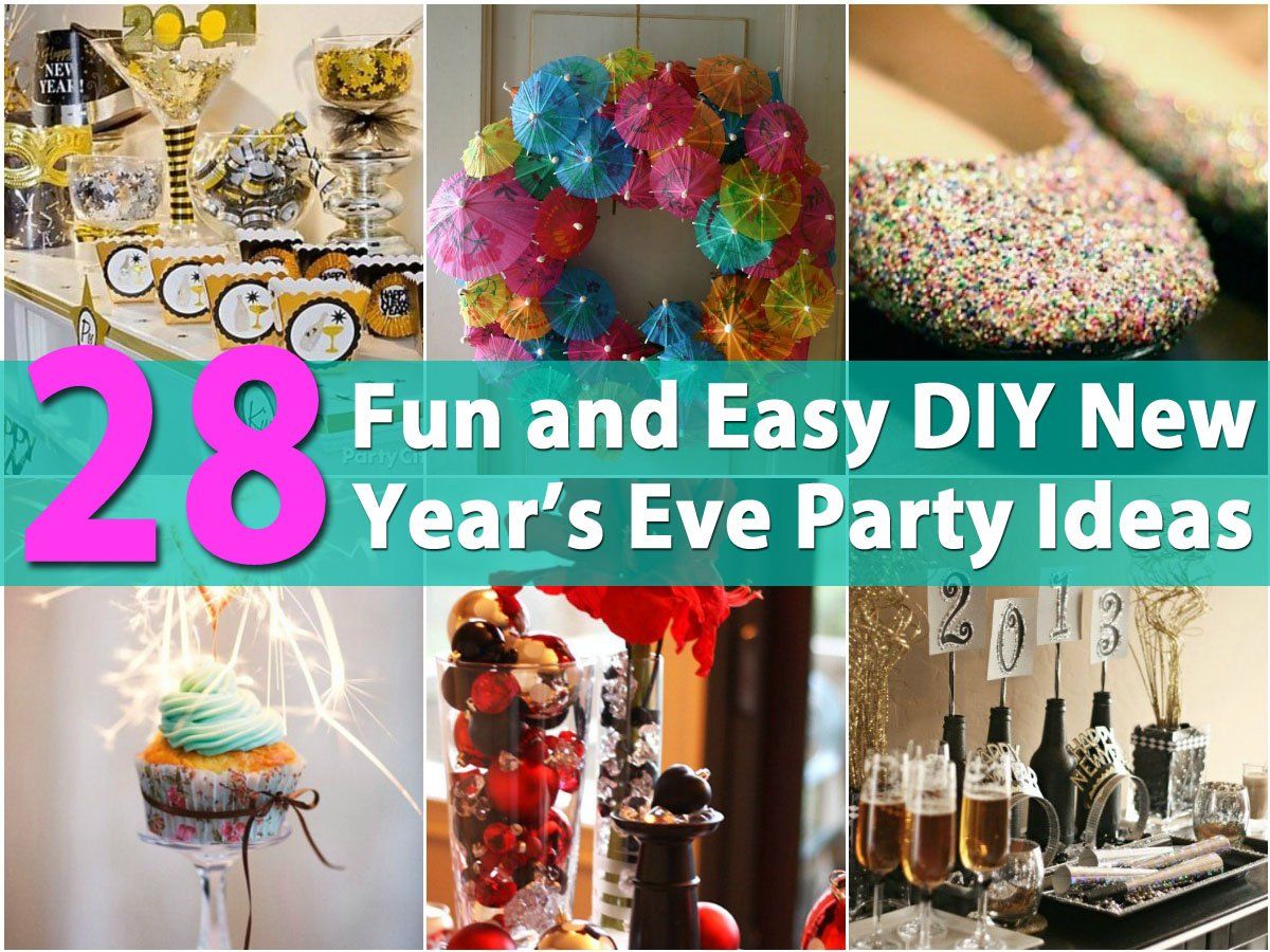 28 Fun and Easy DIY New Year’s Eve Party Ideas Diy new year's eve