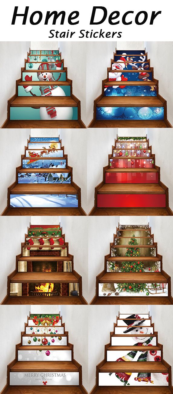Stickers Escalier Noel