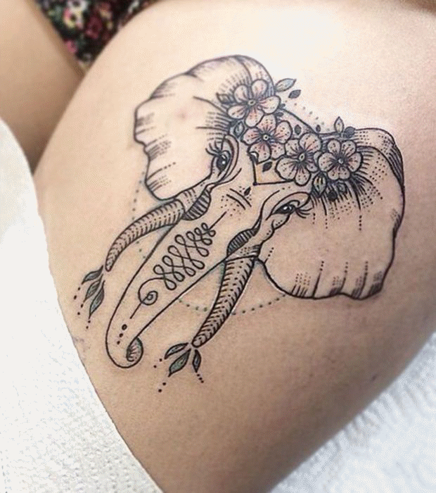 Tattoo : 16 idées de tatouages de cuisses pour habiller vos collants l'hiver