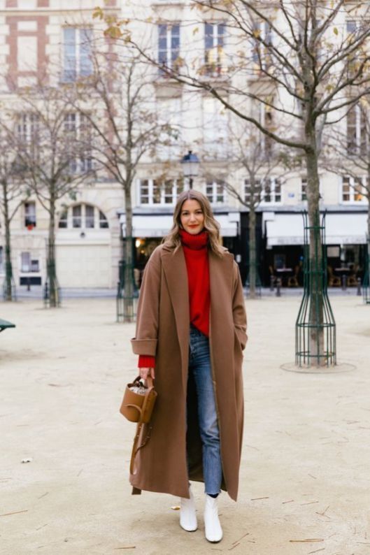 Camel coats outfits street style ideas 3
