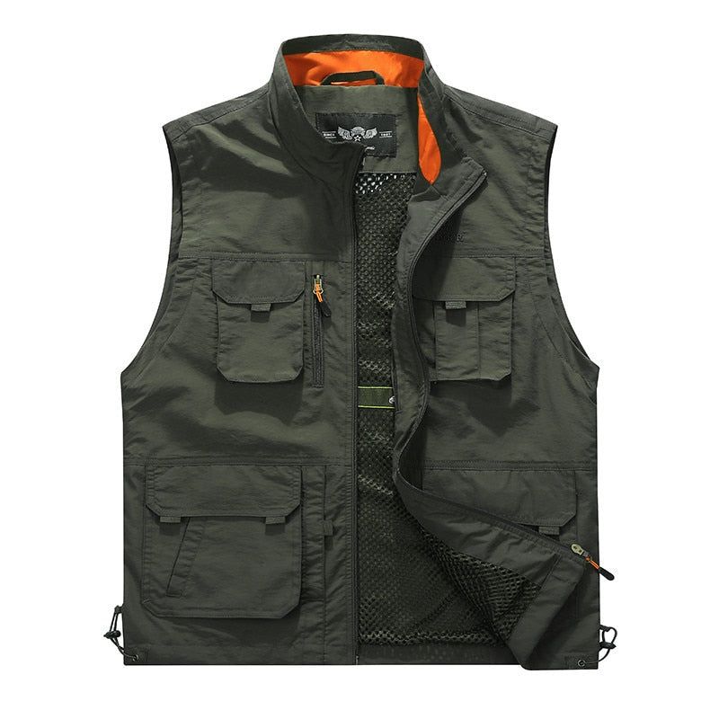 Gender: MENFit: Fits true to size, take your normal sizeModel Number: 1266 Outdoor Vest For MenMaterial Technology: POWER DRYMaterial: NylonFeature: Quick DryItem Type: 1266 Advertising Vest For MaleGender: Men Male Women FemaleFabric Material: NylonThickness: ThinColors: Army Green,Khaki,Dark BlueSize: L-6XLSeason: Spring,Summer,AutumnFeature: Prevent Tear Breathable Detachable Quick-drying Anti-UV Anti-wearSport Type: Advertising Hiking Climb Photography Fishing Camping Tourism DriftHooded: No Military Tactical Vest, Military Men, Military Style Jackets, Military Jacket, Mens Vest Casual, Vest Men, Casual Shirts, Plein Air, Cargo Pants Streetwear
