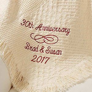 Happy Anniversary: Happy Anniversary Embroidered Afghan 50 Wedding Anniversary Gifts, 50th Wedding Anniversary, Wedding Gifts For Couples, Personalized Anniversary, Personalized Wedding Gifts, Happy Anniversary, Anniversary Cards, Anniversary Decorations, Marriage Anniversary