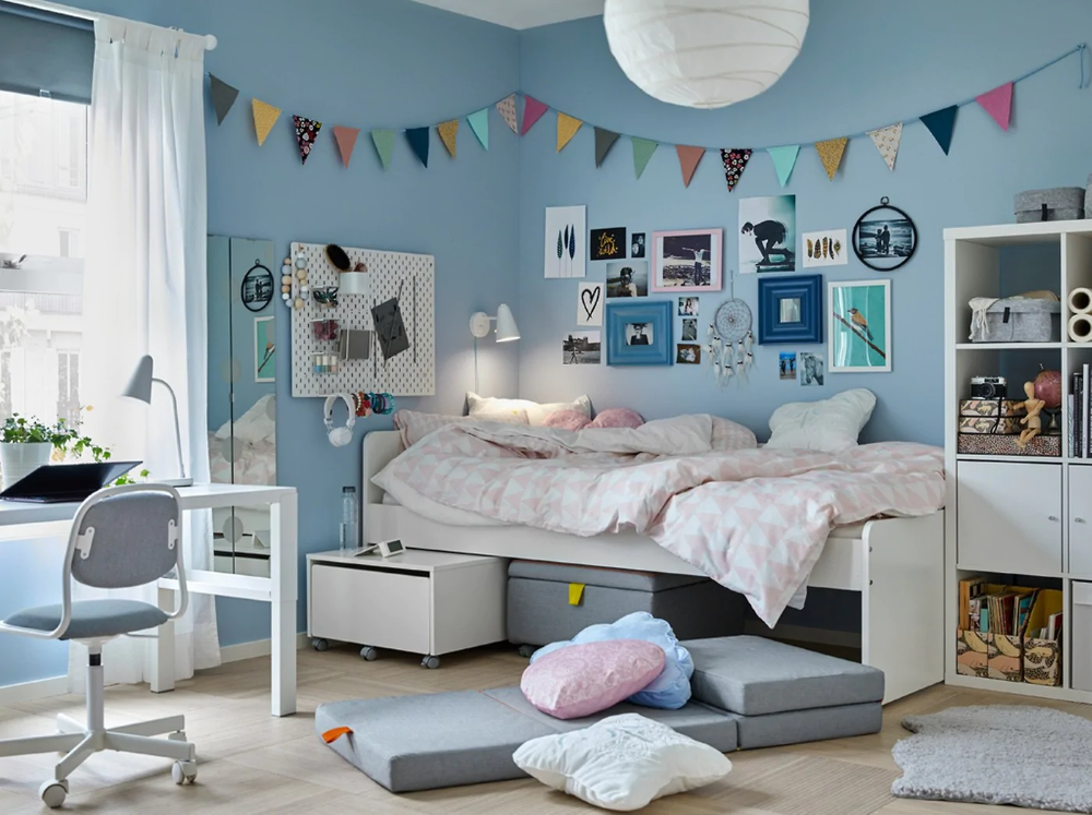 Ideas de dormitorios juveniles prácticos y modernos - IKEA