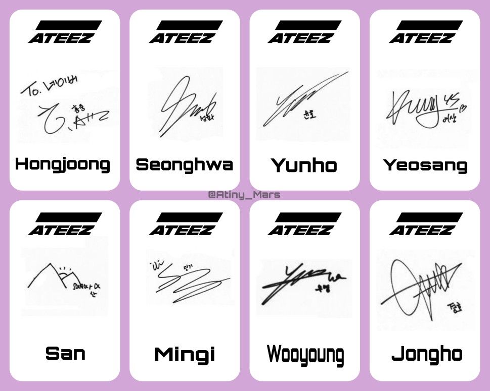 Ateez Autograph Collection Kpop Tattoos Lomo Card Pop Posters ateez-autograph-collection-kpop-tattoos-lomo-card-pop-posters