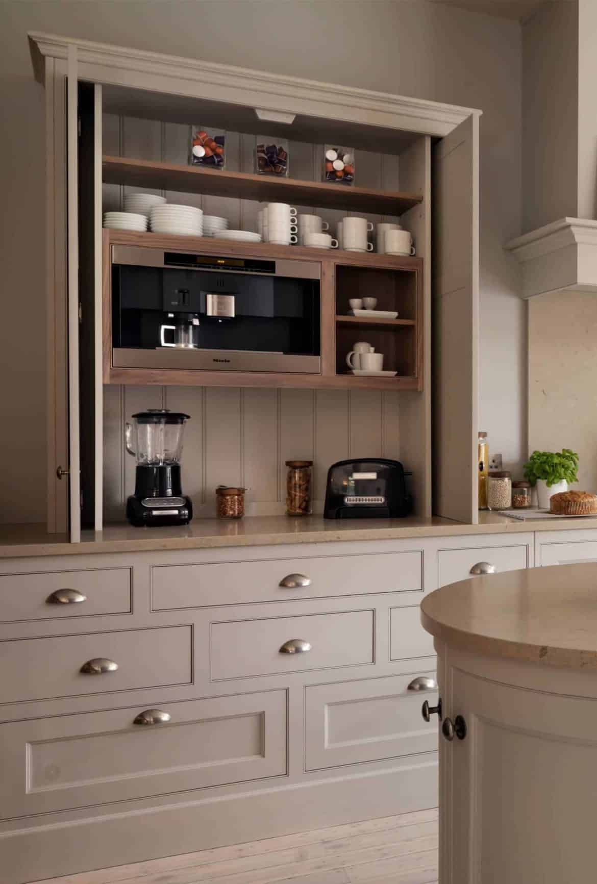 28+ coffee station ideas built into your kitchen decor snob