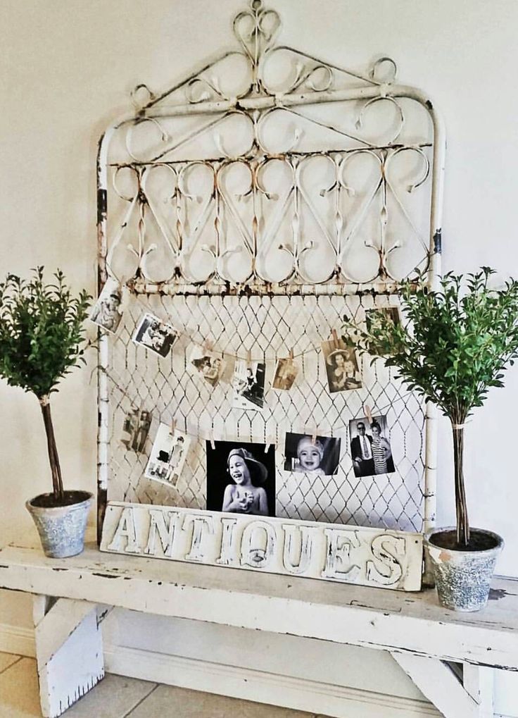 Use an old gate not only for home decor but to add old