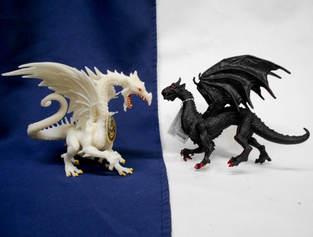 Safari Ltd Glow-in-the-Dark Snow Dragon Realistic Hand Painted Toy Figurine for