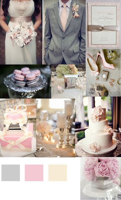 Pin By Lane Mercer On The I Do Day In 2018 Pinterest Wedding Pink Silver Gray Grey Wedding Inspiration Gold Cream