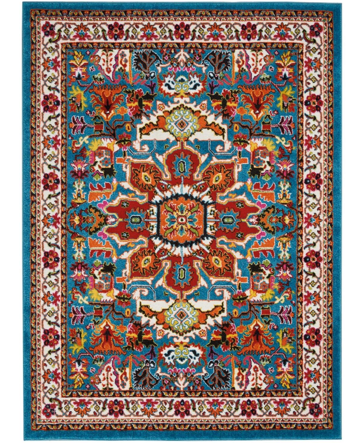 Long Street Looms Riverdale RIV06 Blue 4' x 6' Area Rug - Blue | Area