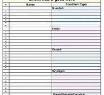 potluck sign up sheet template bing images let s get this party