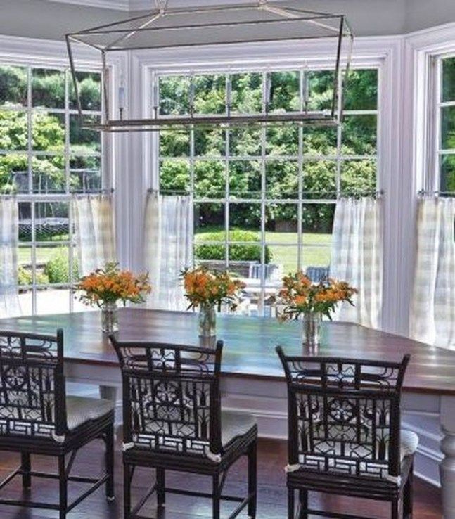 48 Comfy Dining Room Bay Window Decorating Ideas A dining room is one