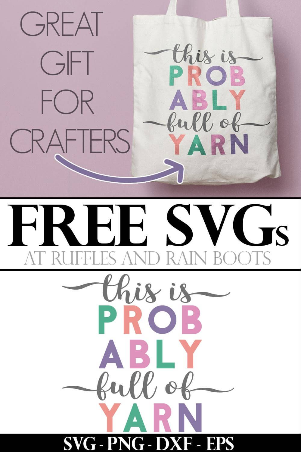 Download Free Knitting SVG Files - Sublimation File Included! in ...