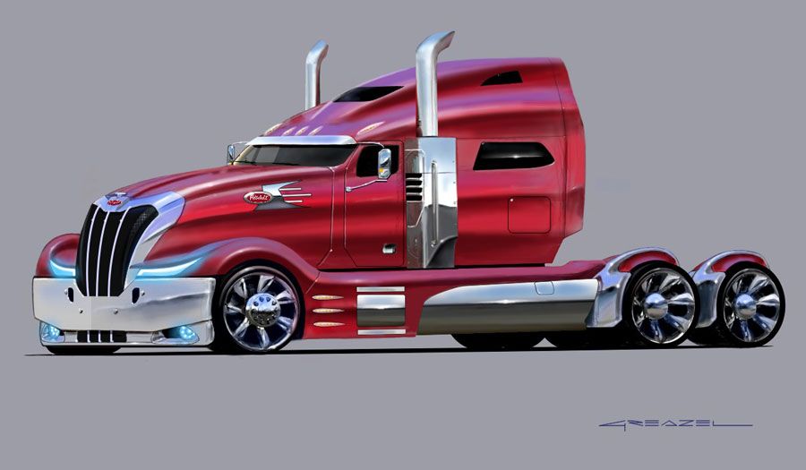 Peterbilt Concept Truck Futuristic Air Land Sea Peterbilt Concept Truck