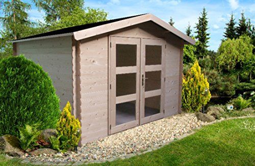 Alpholz Gerätehaus Holz mit Boden 270 x 210cm Gartenhaus