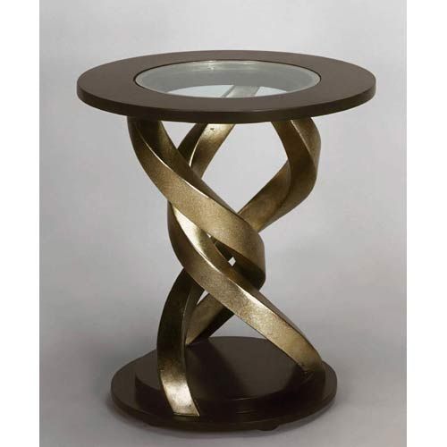 Espresso Glass Morgan Round End Table Glass End Tables Round Glass Table Espresso End Table