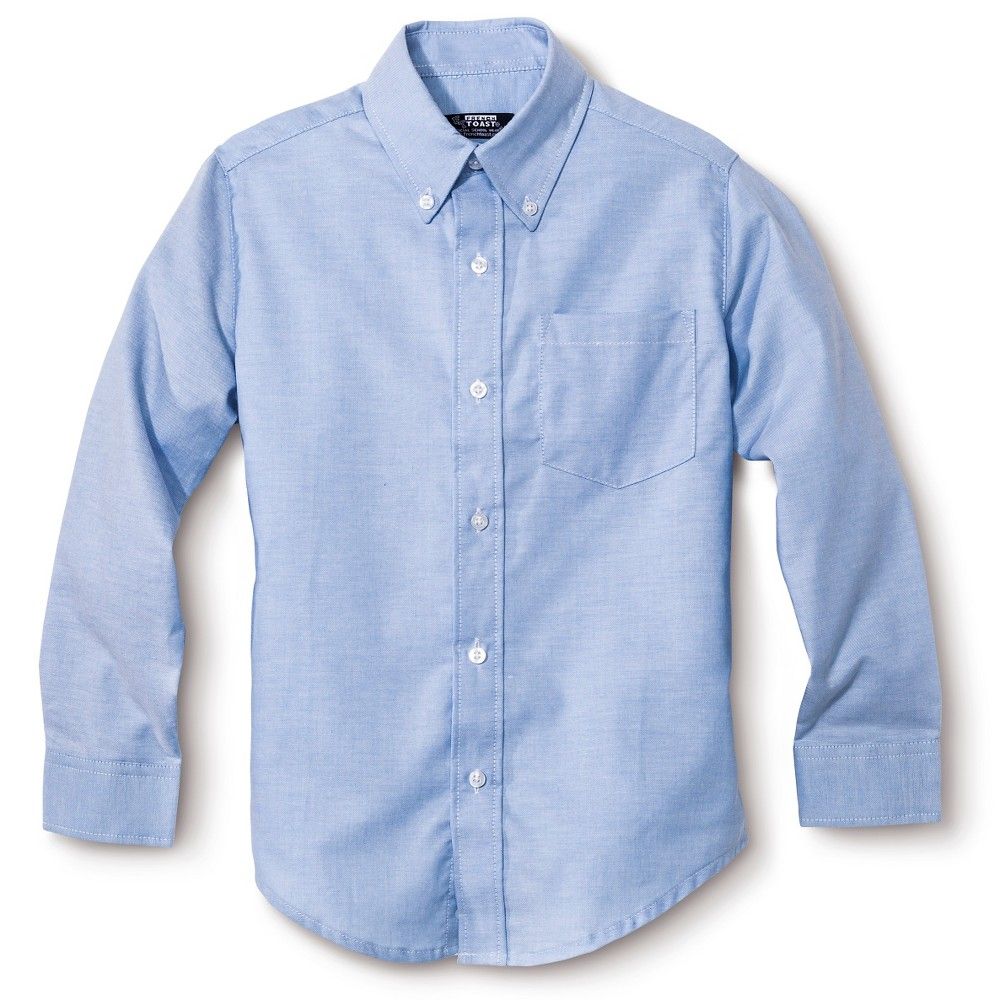 French Toast Boys Long Sleeve Oxford Shirt School Uniform Button Down Shirt